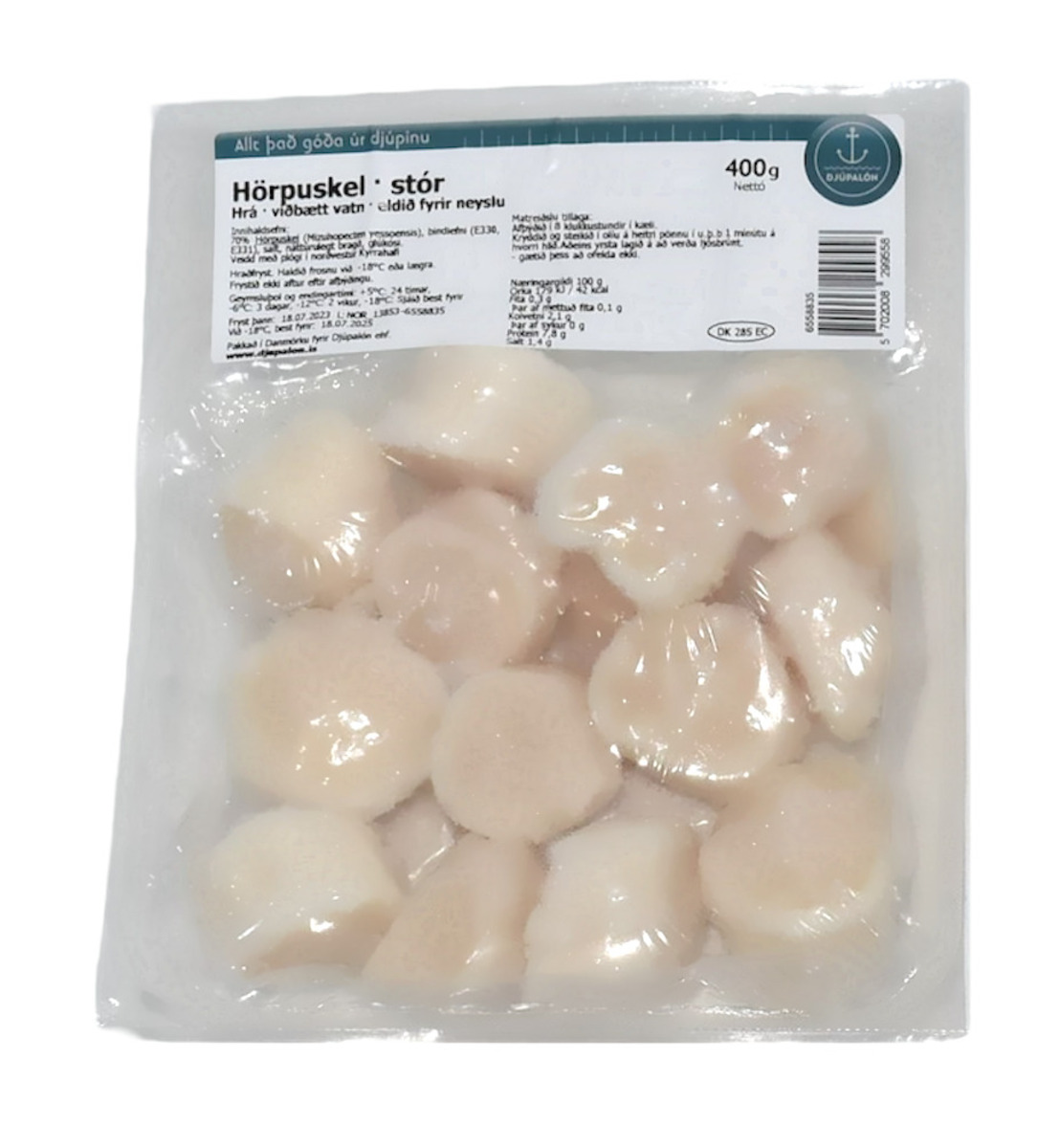 Hörpuskel, kræklingur og fleira