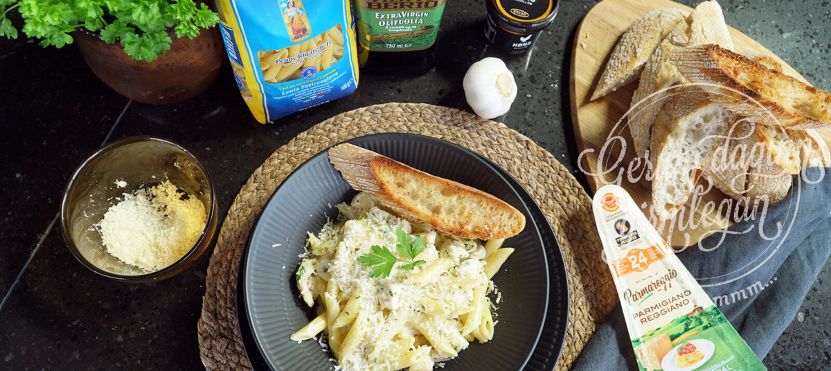 Kjúklinga Alfredo pasta