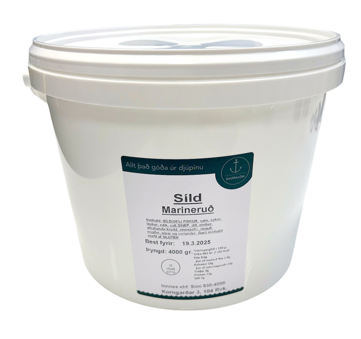 Tilbúnir sjávarréttir og soð