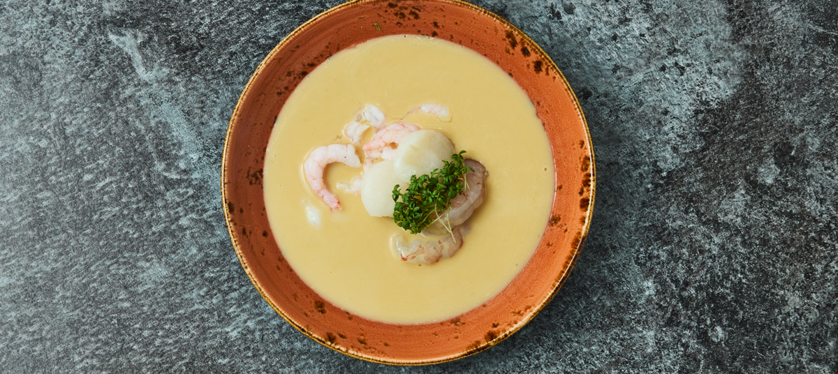Humarsúpa með Skelfiski